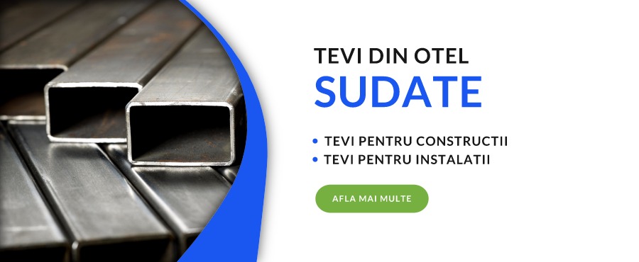 Tevi din otel cu sudura